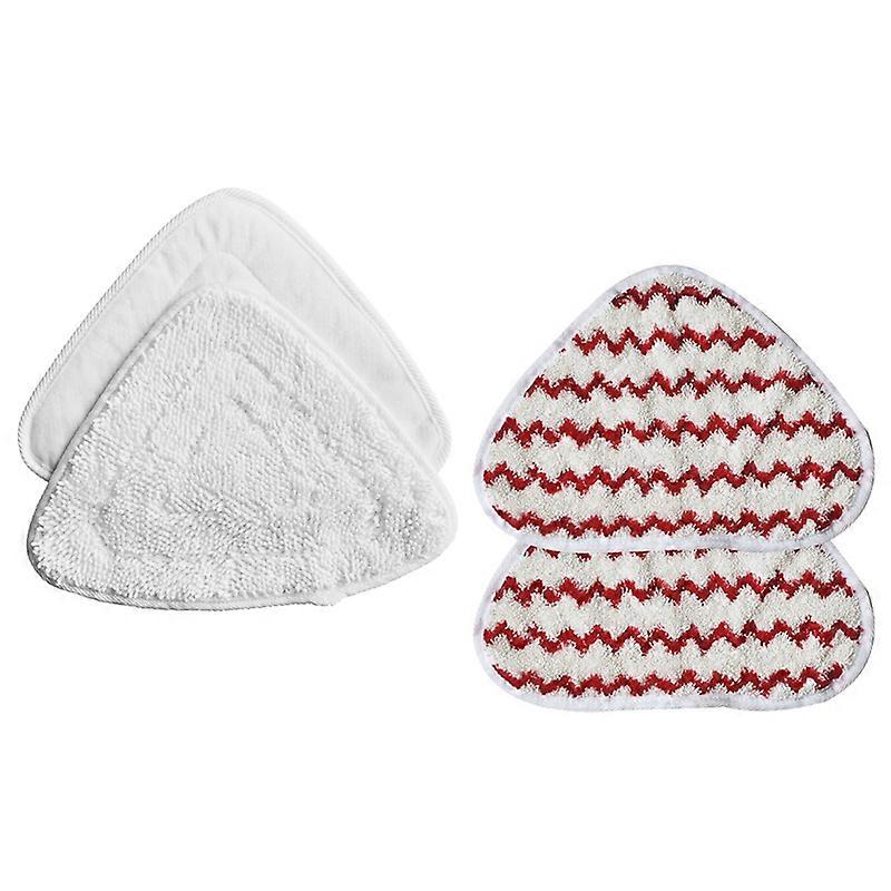 AD-4 Pack Microfiber Pad Replacement Covers for Vileda Steam Cleaner Accessories Home Kitchen Cleaning