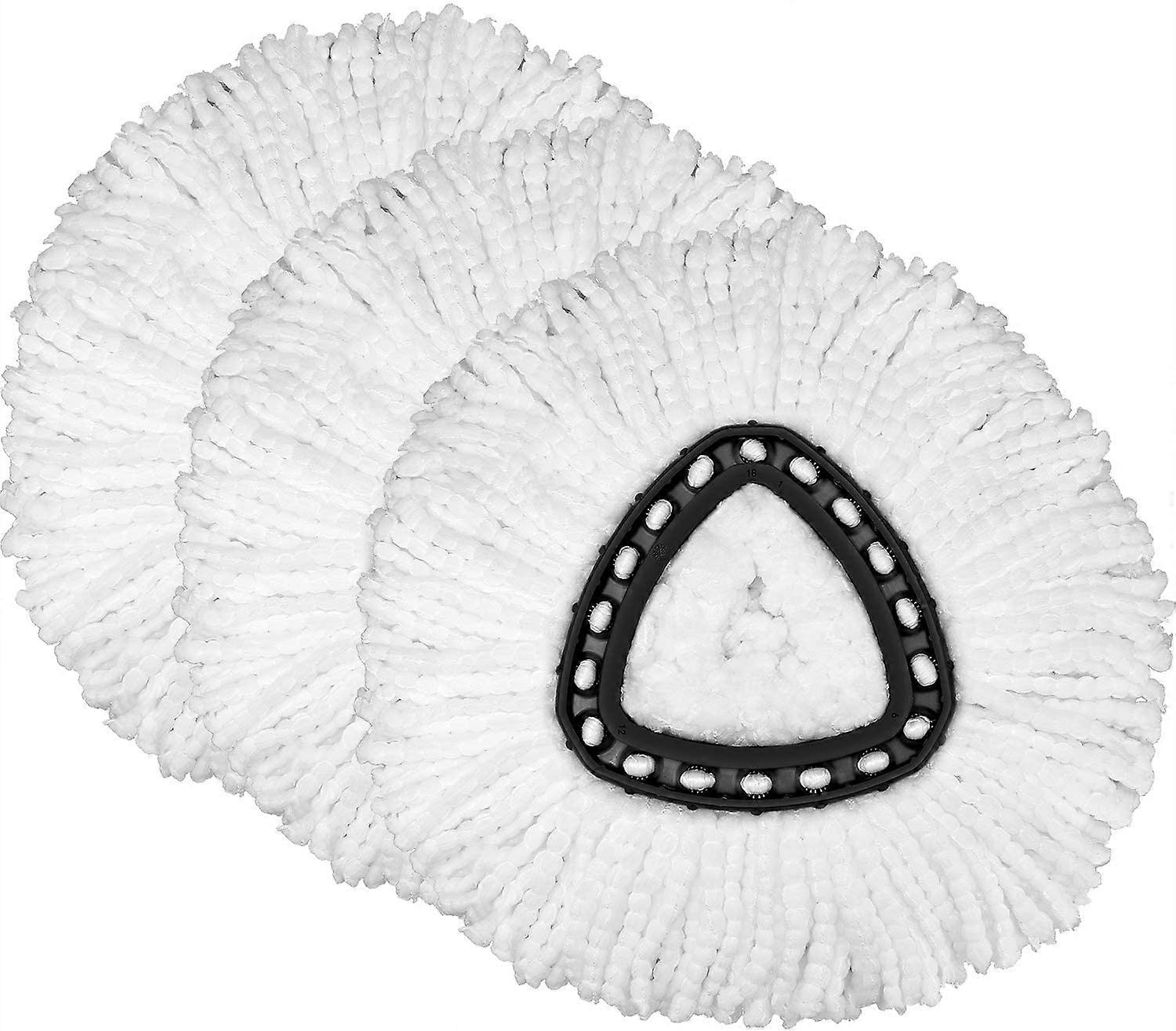 3 Count3 Pack Mop Replacement Heads Compatible with Spin Mop, Microfiber Spin Mop Refills, Easy Cleaning Mop Head Replacement