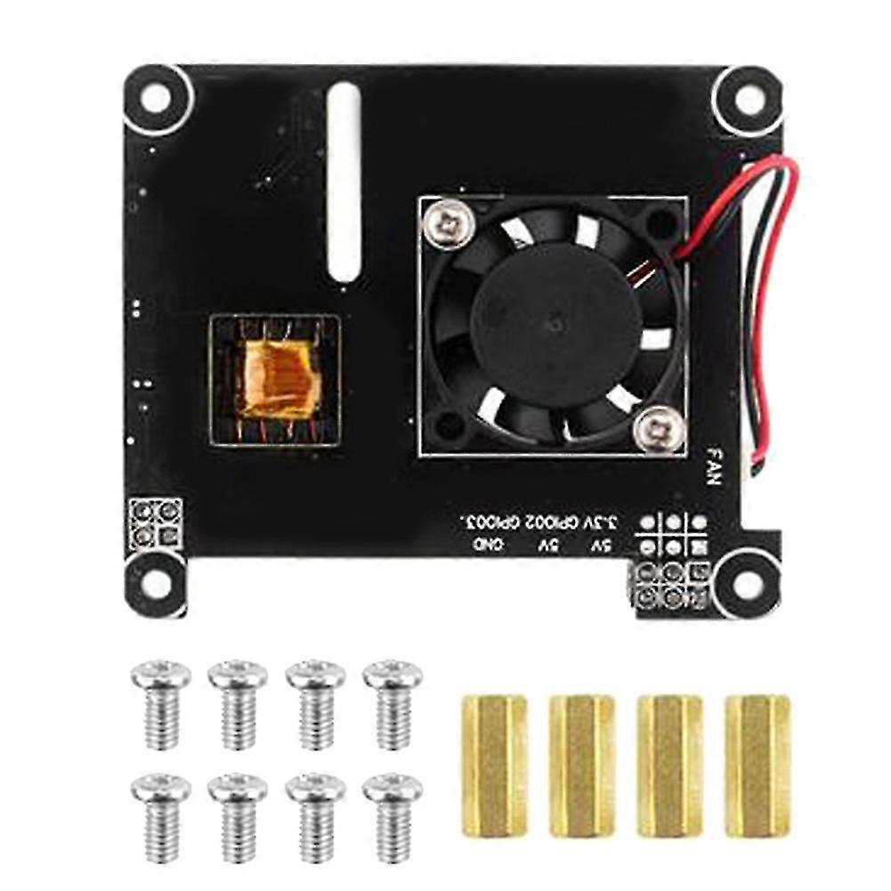 Poe Expansion Board+cooling Fan For 4b/3b+ Gigabit Ethernet Expansion Board Poe Supply Module