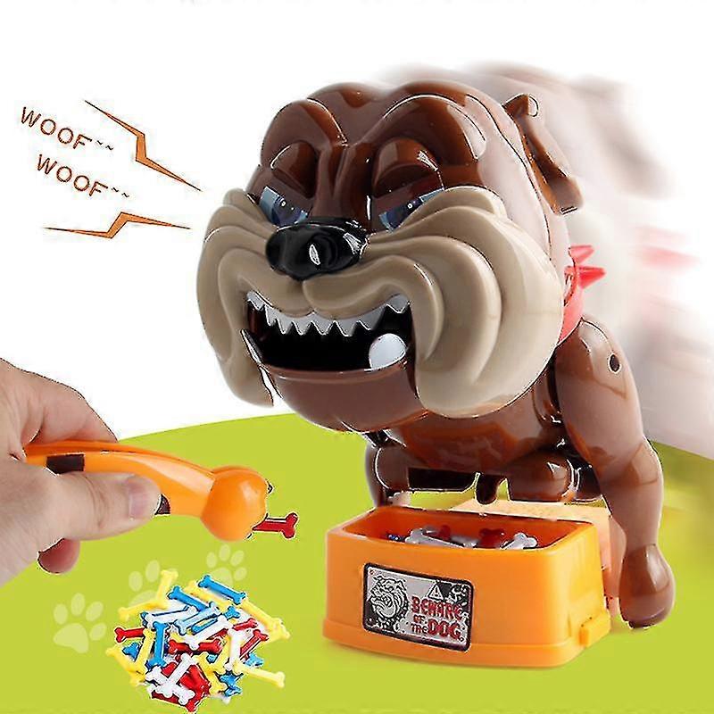 Evil dog stealing bone evil dog biting finger tabletop game parent-child interactive prank funny party toys