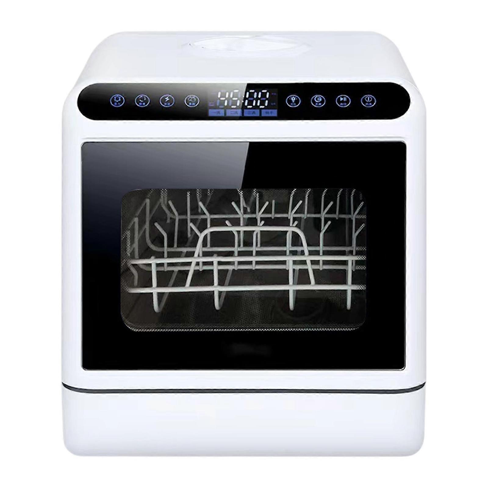 Benkeplate Oppvaskmaskin Glass Fruktvask 4 vaskeprogrammer for campinghybler Rvs