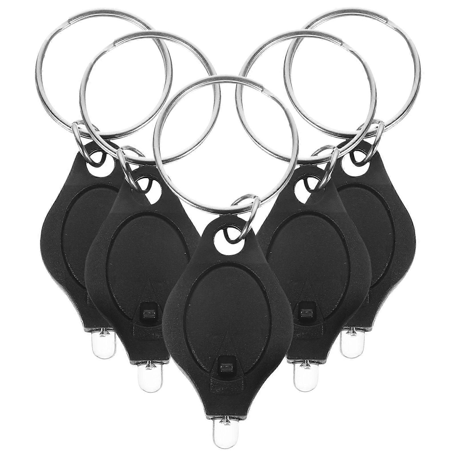 5 PCS LED Light Keychain Mini Flashlight Ultra Bright Key Ring Light Torch