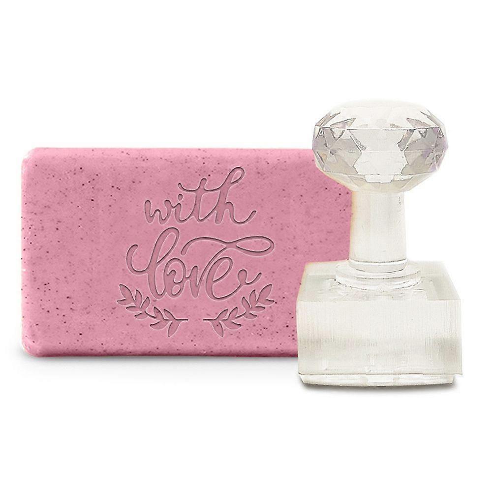 Soap Making Mould Cat Flower Garland Acrylic Stamp DIY Handmade Embossing Stamp for Soap Clay Biscuits Gummies Arts Crafts Making Projects DIY Wedding
