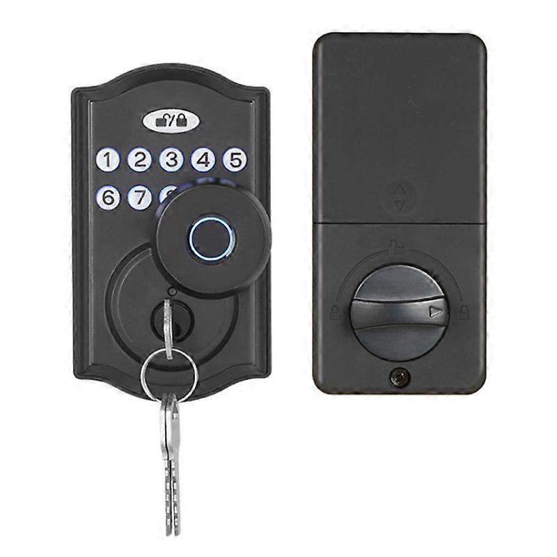 Fingerprint Door Lock with APP Control/Fingerprint/Password/Key, Smart Deadbolt Lock with Automatic Lock