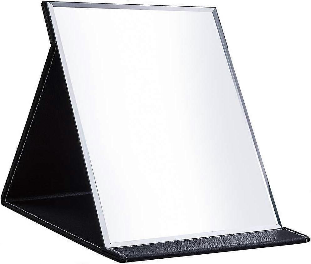 Makeup Mirror Adjustable for Travel Use, Portable Compact Design, LED Lights, 10x Magnification, Folding Style