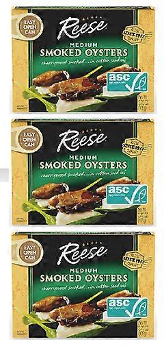 Reese Smoked Oysters Medium 3 Pack