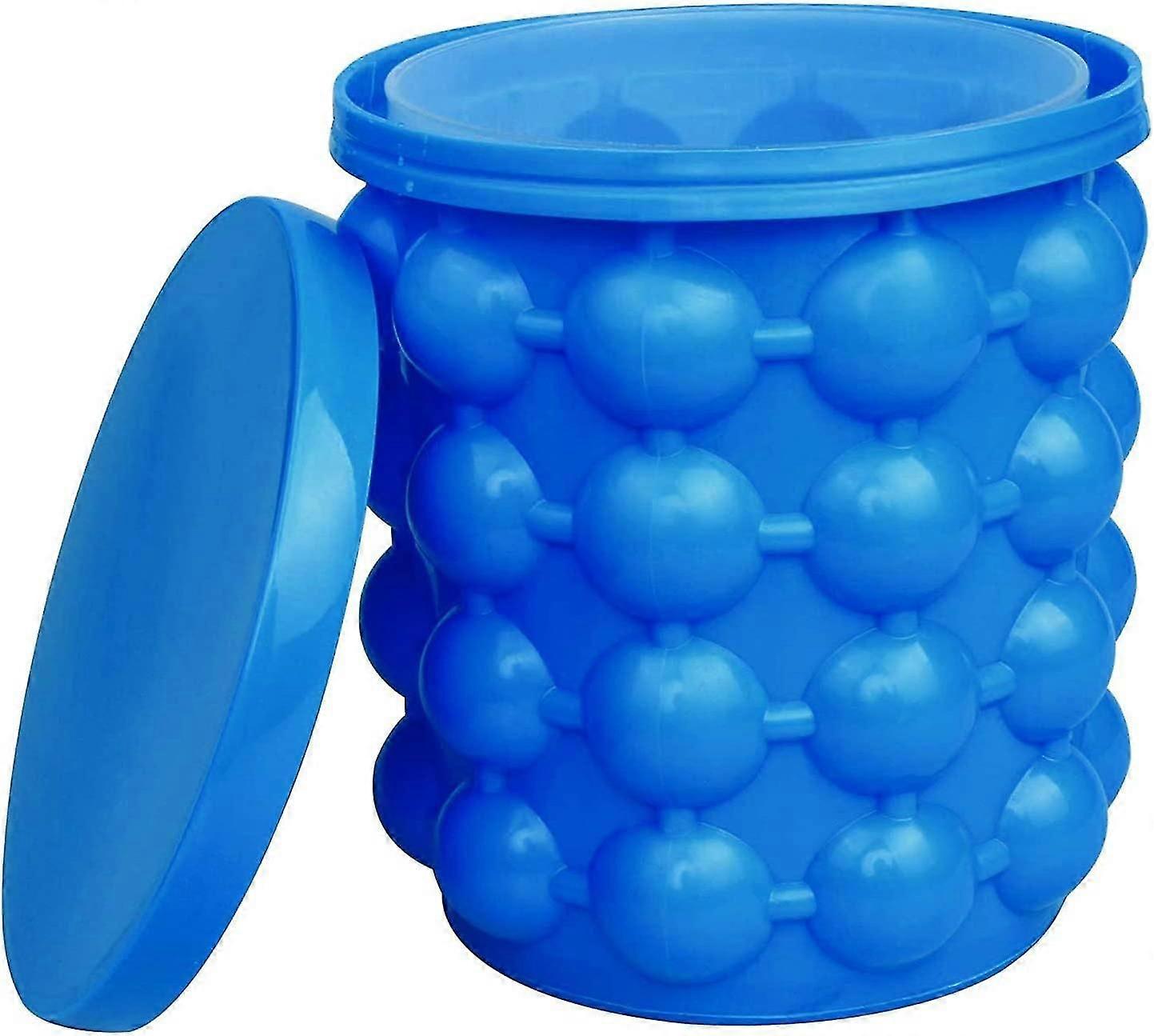 Ice Cube Mold Ice Trays, Large Silicone Ice Buet, (2 In 1) Ice Cube Maker, Round,portable,for Frozen Whiskey, Cotail, Beverages,1676