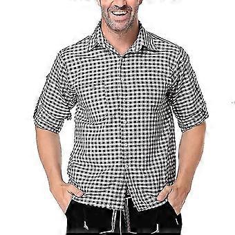 Mannen Oktoberfest Blouse Opgerolde Mouwen Tuniek Shirt Casual Party Tops Lange Mouw Shirts-Goed