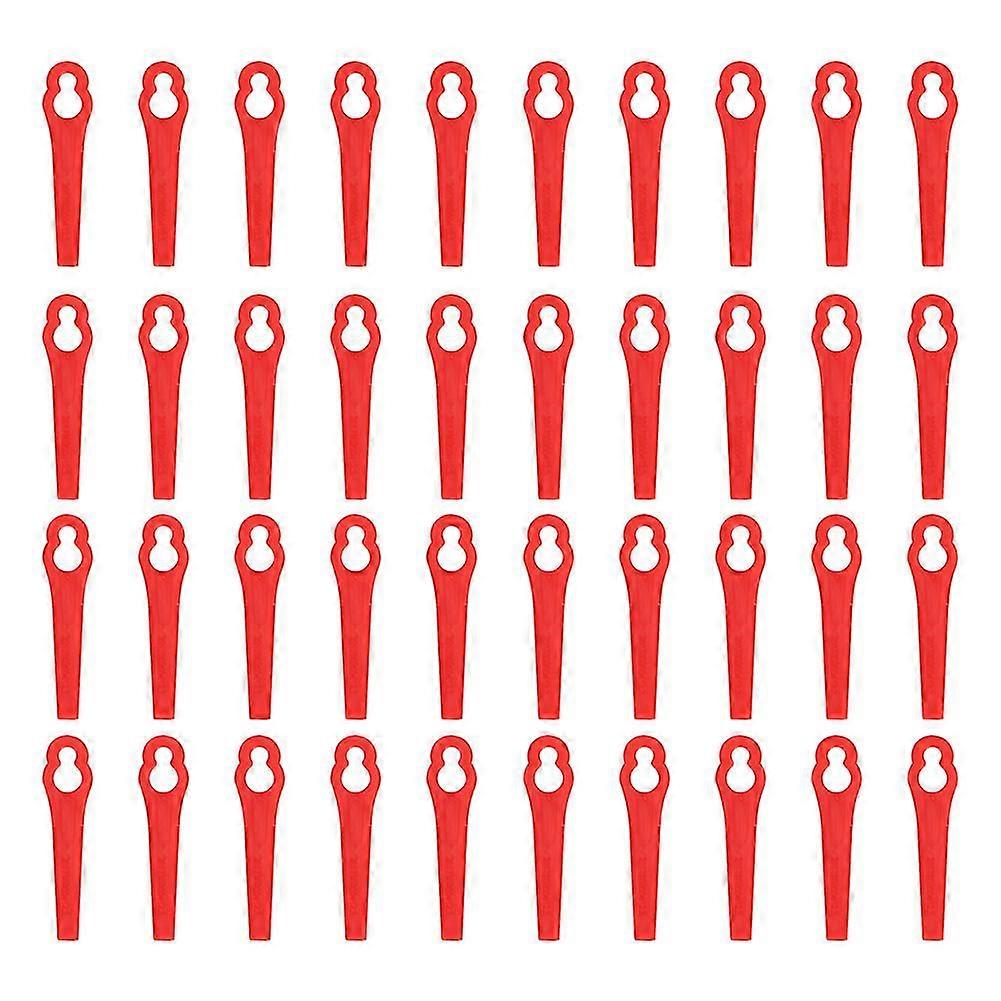 40pcs Plastic Blade Set Replacement Blade compatible with Cordless Grass Trimmer Strimmer-YM