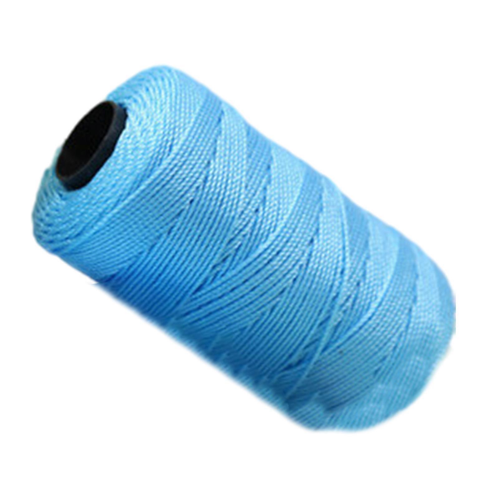 Sewing Thread Polyester Threads Strong Durable Twine Twisted Thread for Hand Machine 1.5mm Thick Thread Macrames Cord  21 light blue