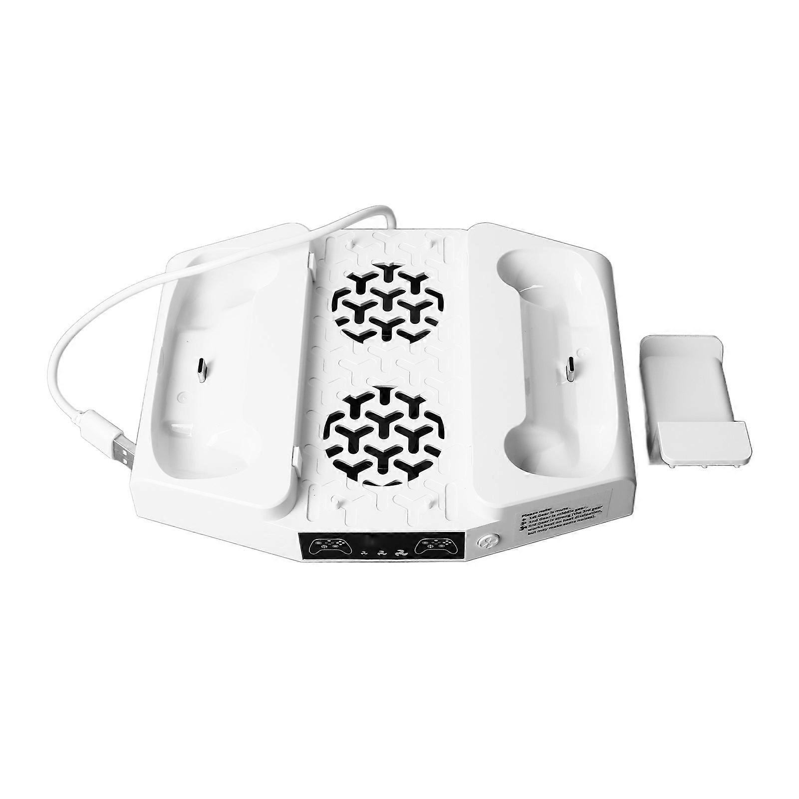 Cooling Fan with Charging Stand for Xbox Series S Multifunction 3 Levels Adjustment Vertical Cooling Stand with Headset Holder