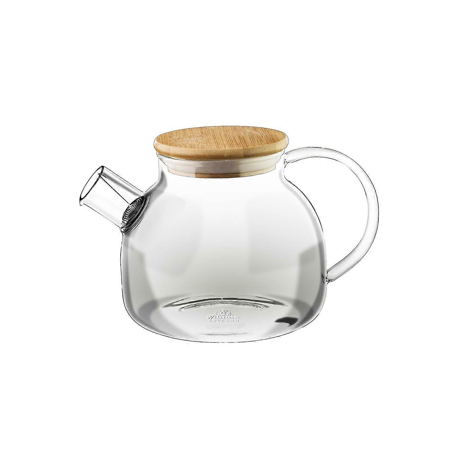 Thermo Glass Tea Pot 32 Fl Oz for Open Stove Safe Usage, Heat Resistant, Borosilicate Glass, Durable Design