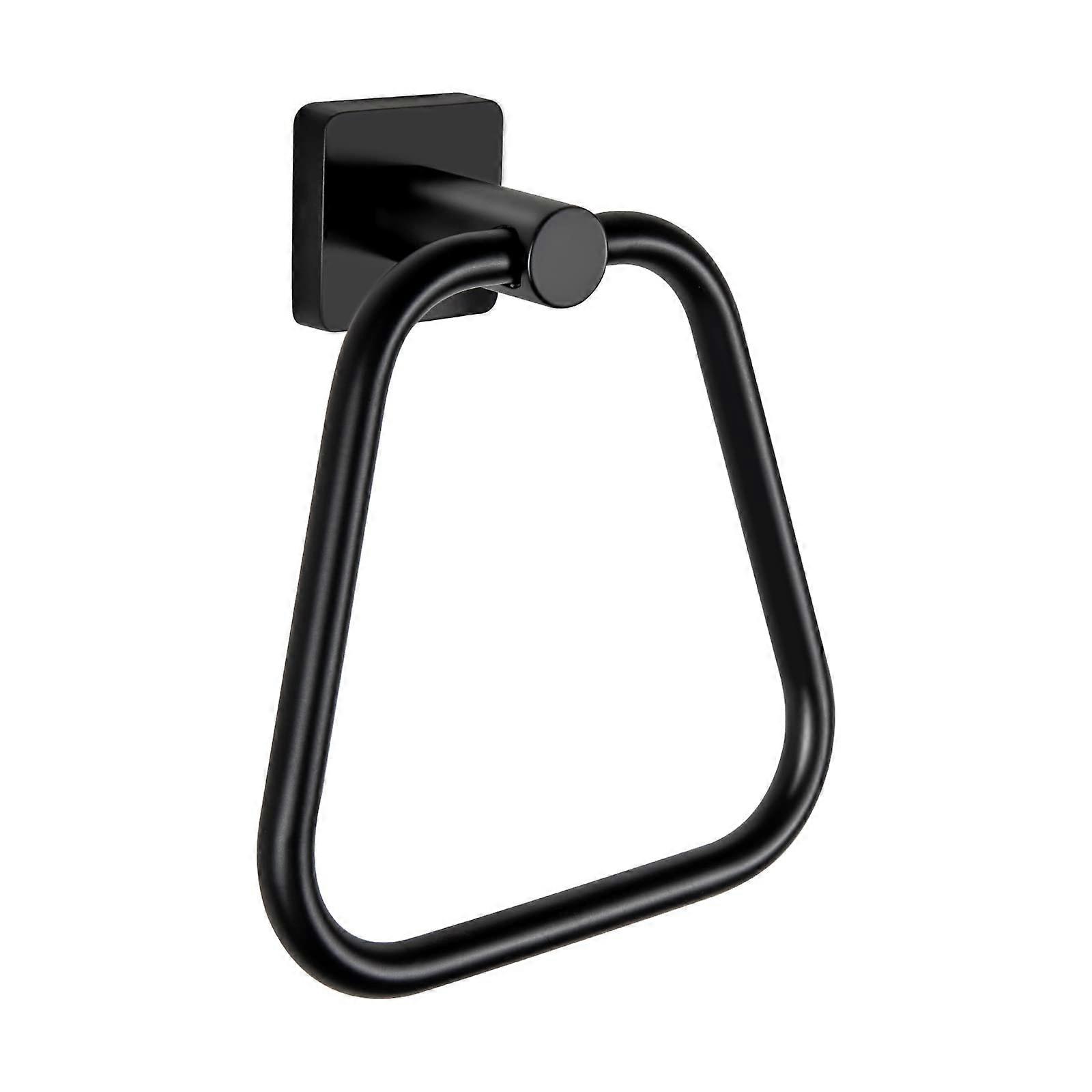 SUS304 Stainless Steel Wall-Mounted Towel Ring For Bathroom, 304 Grade, Satin Finish, 6-Inch Diameter