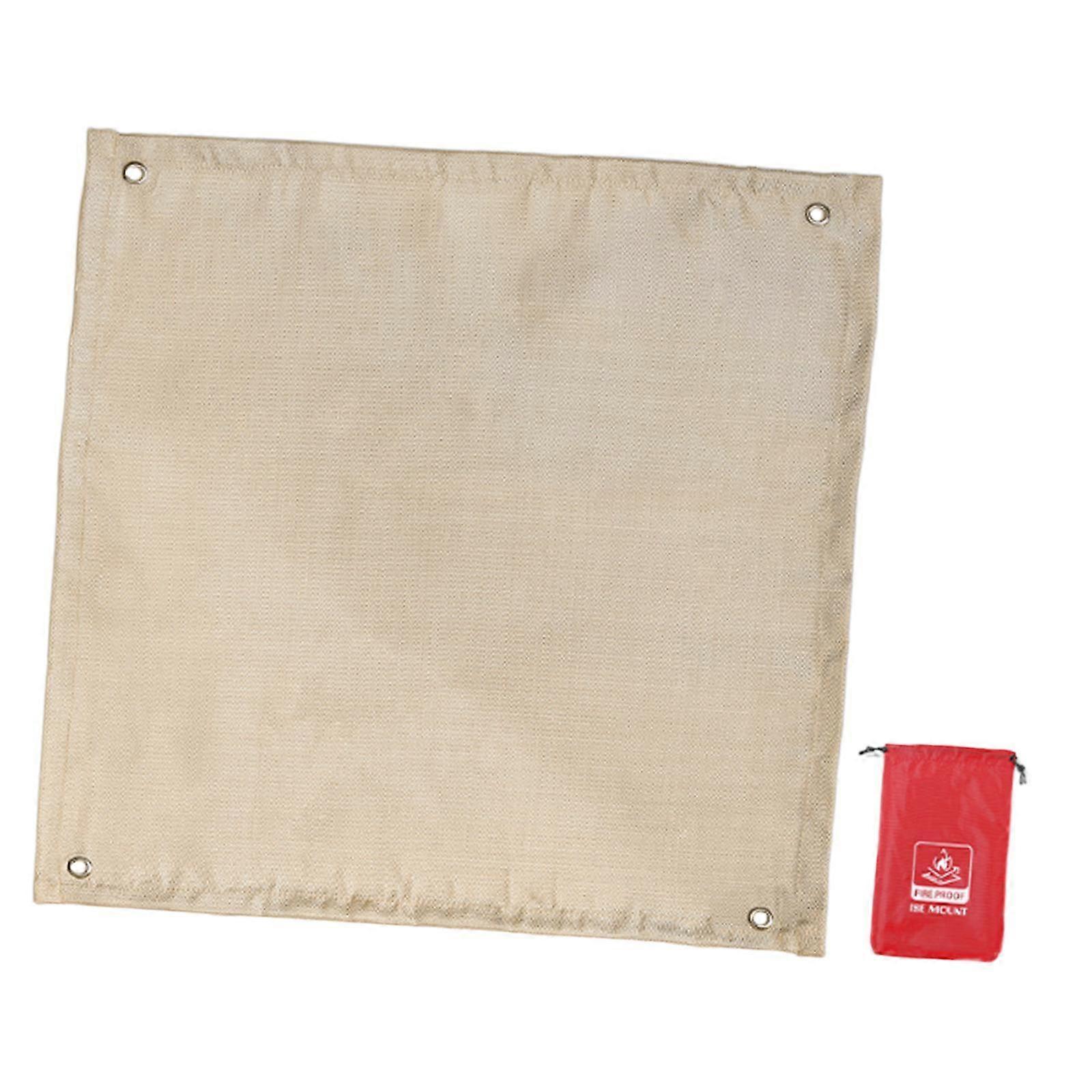 Fireproof Blanket Camping Fire Pit Mat Heat Insulation Lightweight Flame