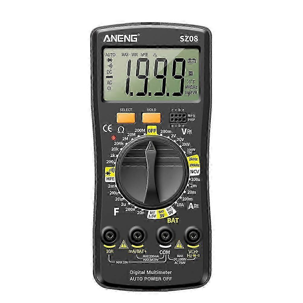 ANENG SZ08 Digital Multimeter Ultra-Thin Storage Professional Multimetro Auto Voltmeter AC DC Resis