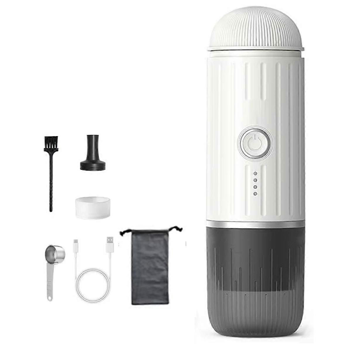 Portable Espresso Machine ,Wireless Electric Coffee Maker Compatible with Capsules & Ground Coffee,