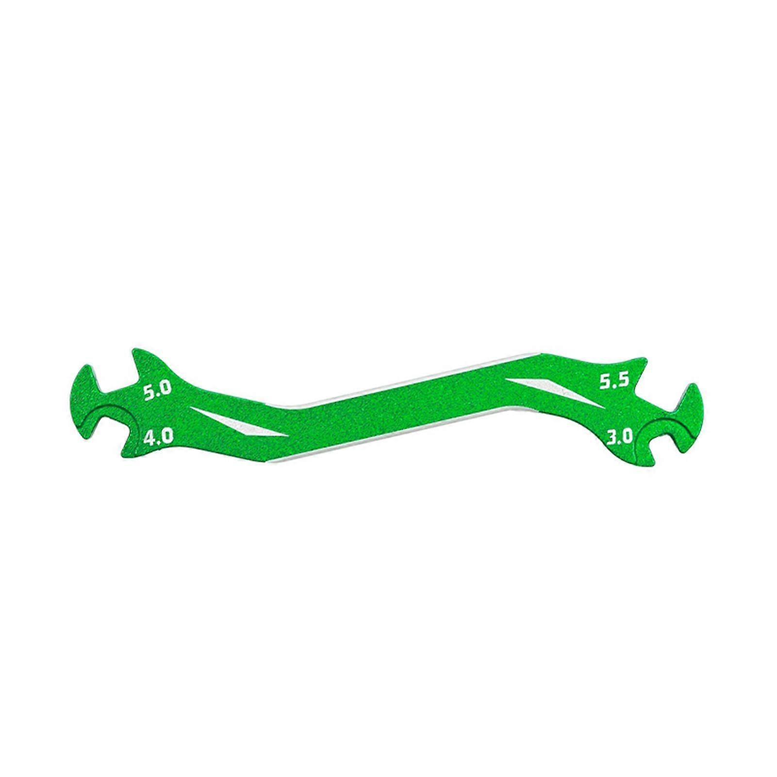 Remote Control Car Model Tool Nut Spanner Multi Turnbuckle Wrench 3mm 4mm 5mm 5.5mm Remote Control Replacement Parts Wrench Spanner(Green)