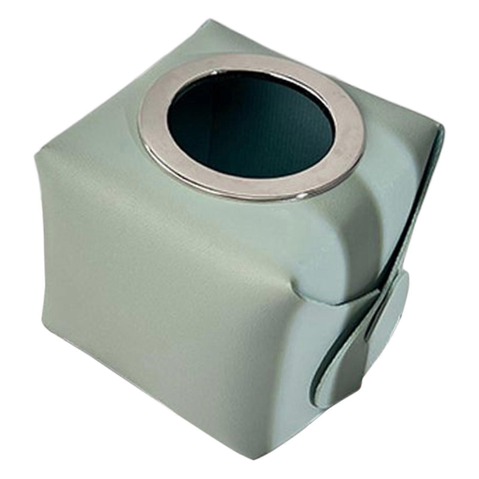 Roll Paper Storage Box PU Leather Tissue Box Multipurpose Desktop Stationery Box