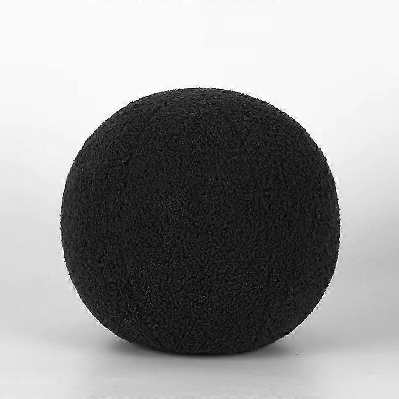 Plush Round Wool Cushion Nordic Ball Shaped Solid Color Stuffed Soft Pillow for Sofa Office Waist Rest Throw Pillow