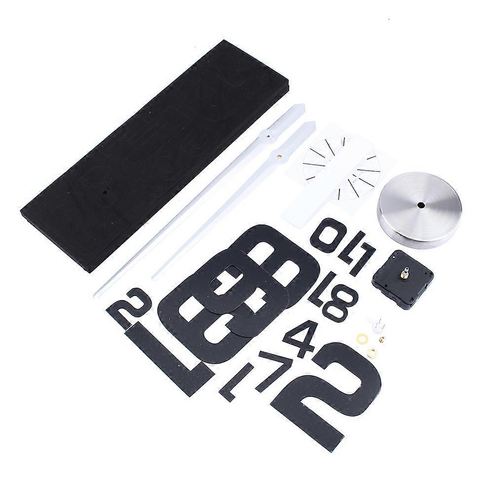 Modern DIY Large Wall Clock Kit With 3D Mirror Surface Sticker For Home Office Room