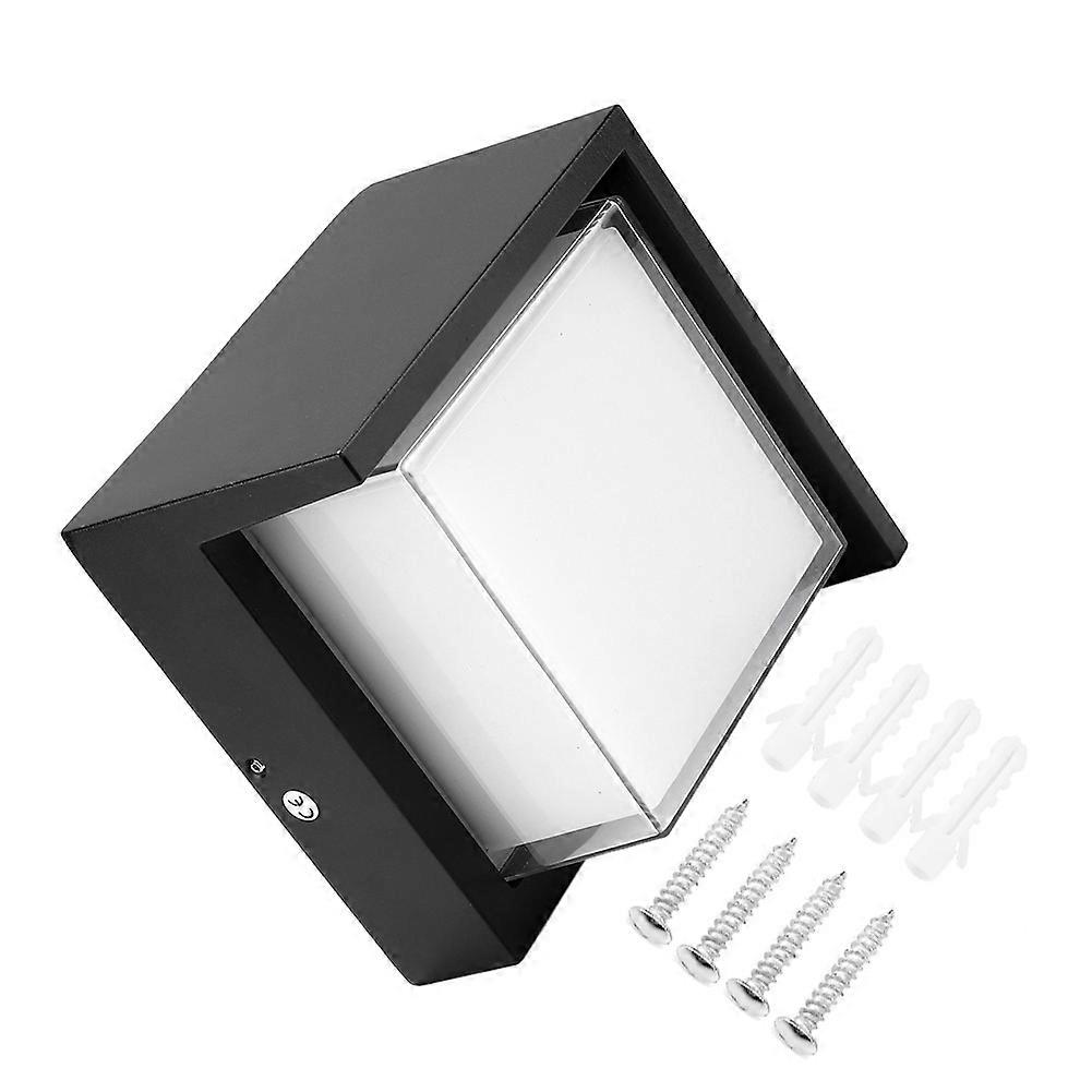 AC85-265V 12W LED Wall Sconce Lamp, Modern Energy-Efficient Indoor Lighting, Adjustable Brightness, White Finish
