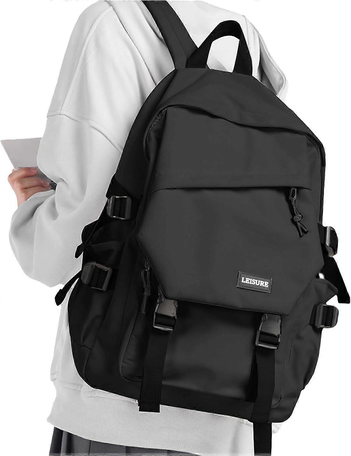 Black Laptop Backpack For Women Men 14 Inch Waterproof College Backpack  With Laptop Compartment Aesthetic Backpack Small Backpack Purse For Women  Anti | Fruugo NO