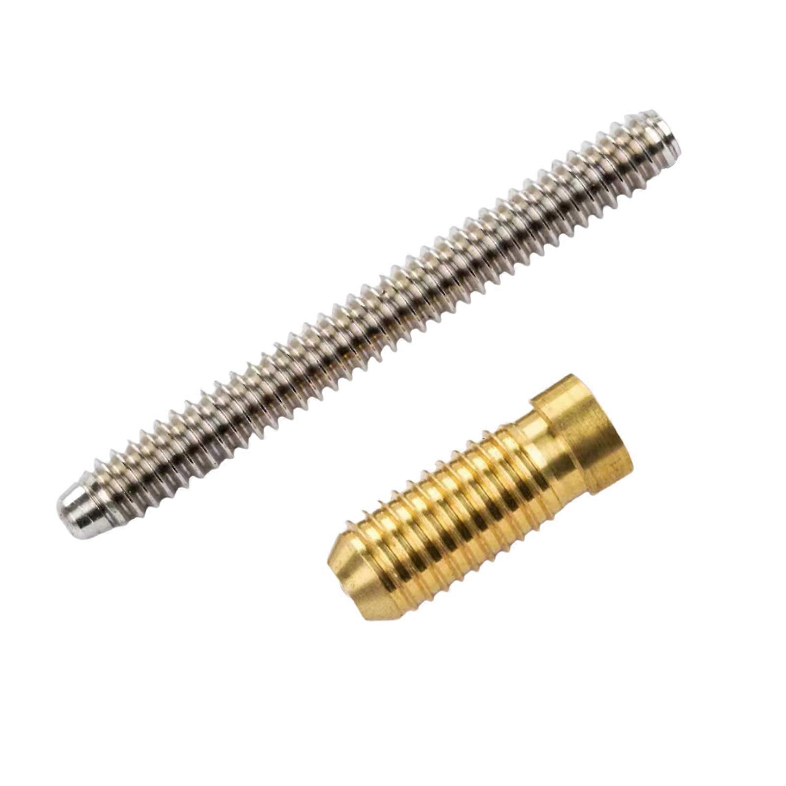 Billard Pool Cue Joint Pin Insert Pool Cue Joint Schrauben Teil Leichte, einfach zu installierende Edelstahl-Wellenverschraubungen