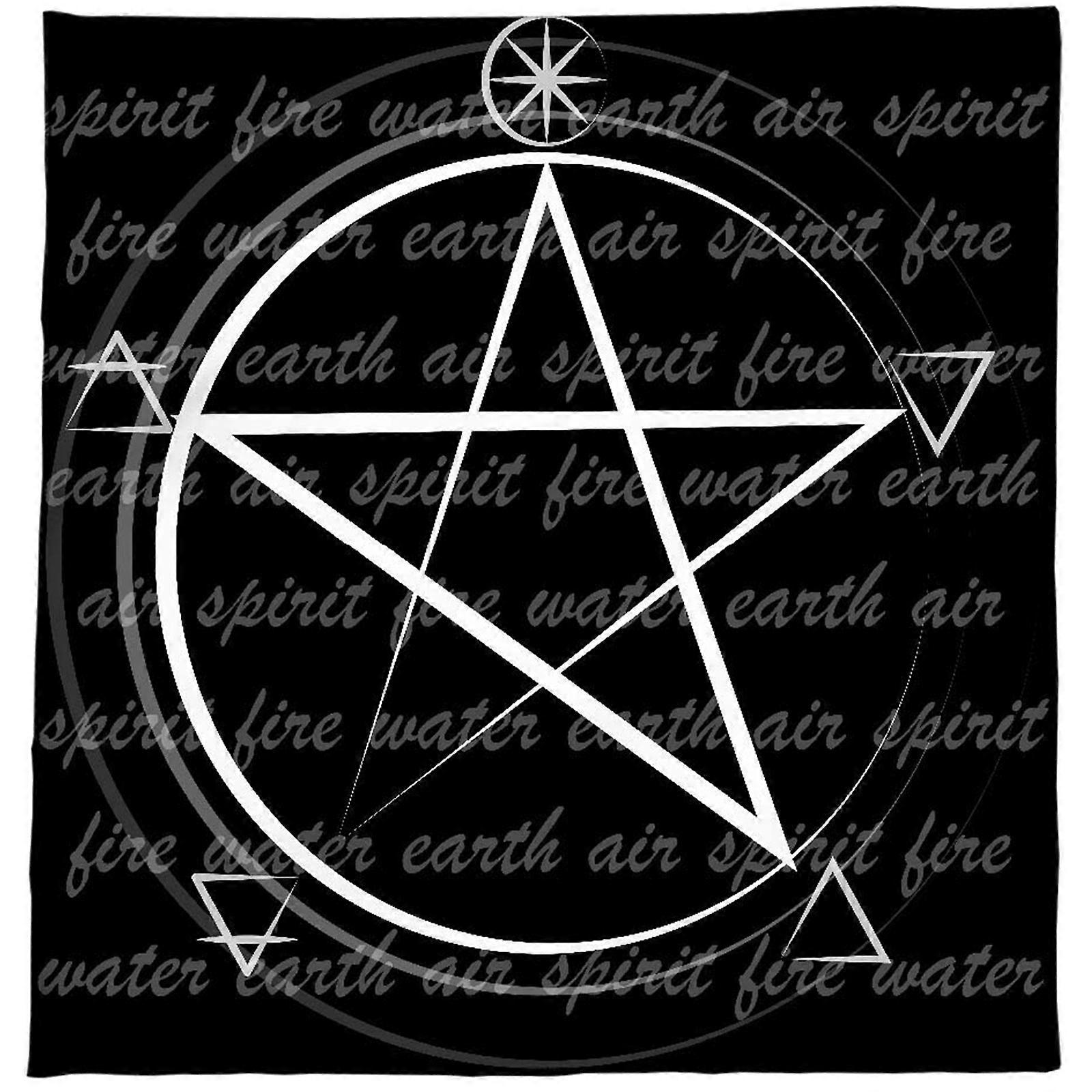 Square Divinations Tapestry Pentagrams Astrologys Tablecloth Tarots Card Tablecloth Table Cloth Witchcrafts Supply 75x75cm
