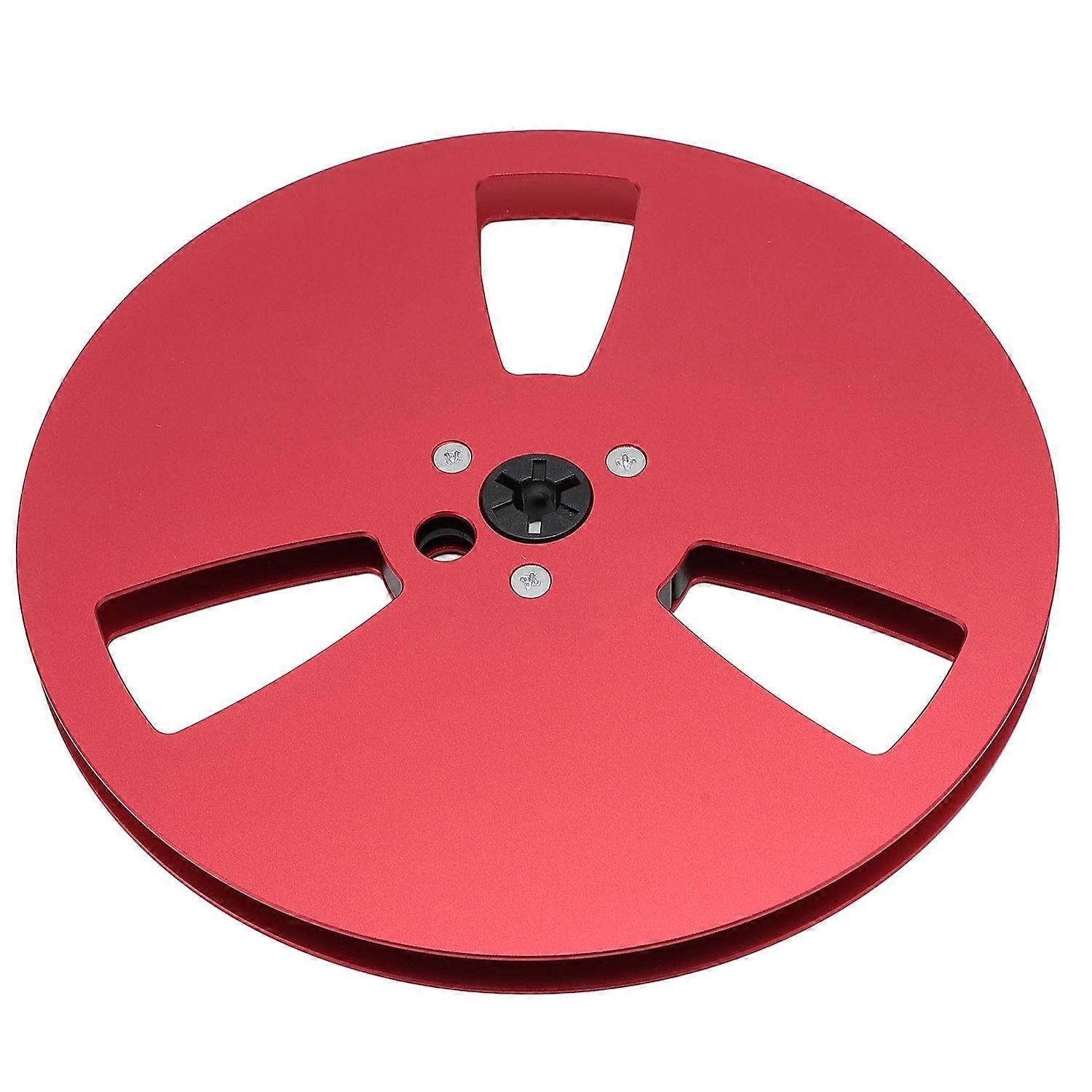 1/4 7 Inch Empty Tape Reel 3 Holes Aluminum Alloy Universal Open Sound Recording Tape Empty Reel for