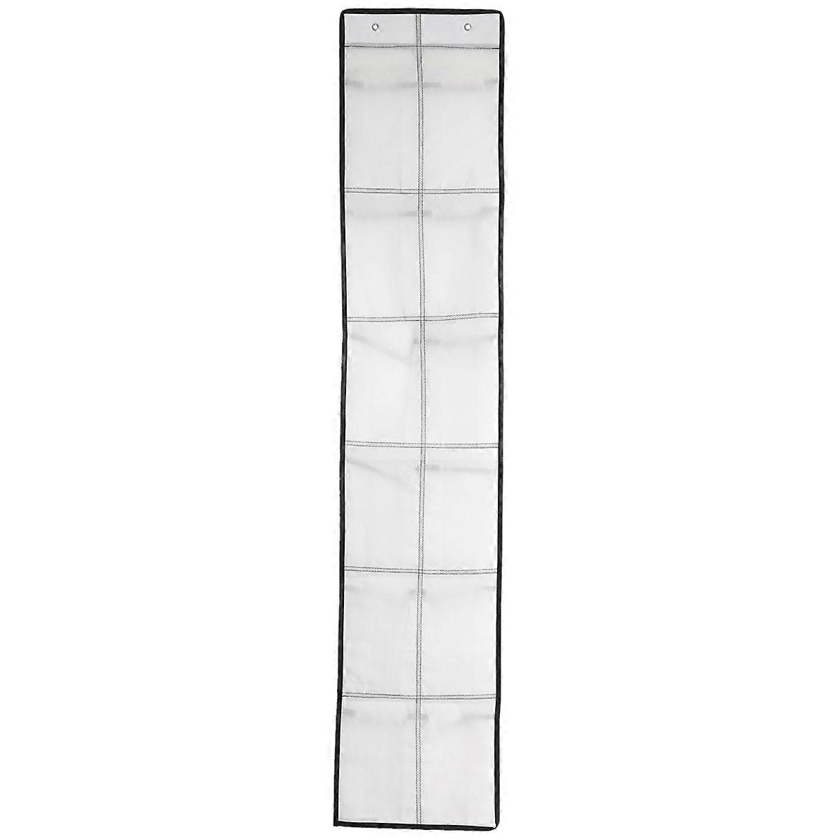 12 Large Mesh Pocket Hanging Shoe Organiser Rack Wall Bag Room -B