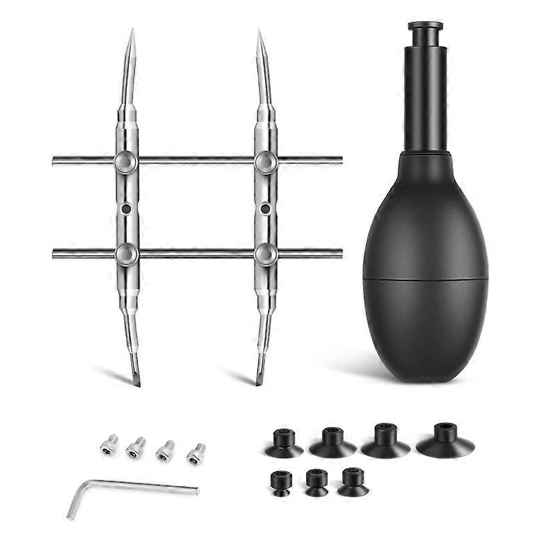 Lens Sucker and Spanner Kit, with 7 Suction Cups and Curved Tips