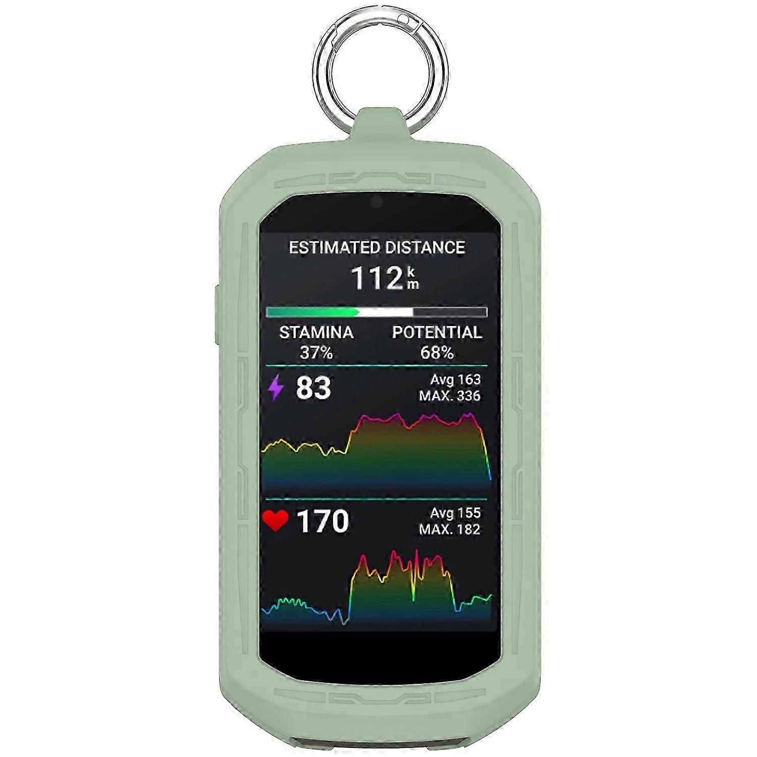 حالة سيليكون ل Garmin Edge 1050 غطاء واقي كامل للكمبيوتر مع مشبك زنبركي