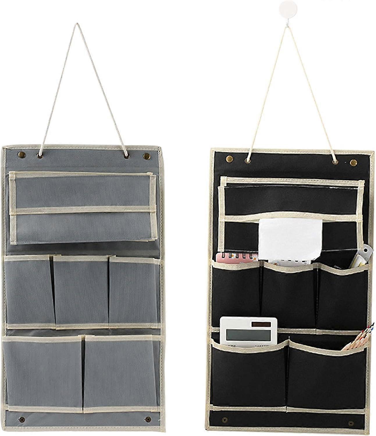 Wall Hanging Storage, Waterproof, Linen Cotton Fabric, 12 Pockets