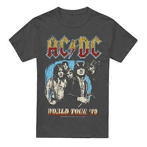 AC/DC 男女兼用 アダルト ワールドツアー 79 Tシャツ