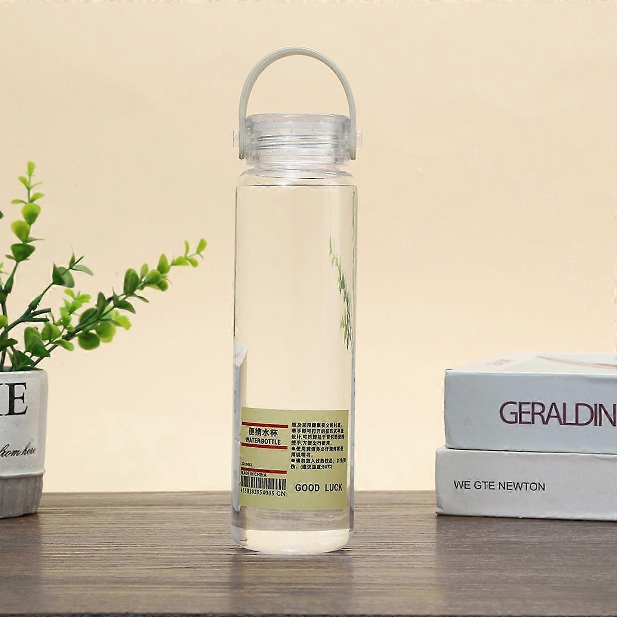 1000ml Plastic Water Bottle with Handle and Transparent PC Lid for Sports and Outdoors, Overflow-Resistant for Adults