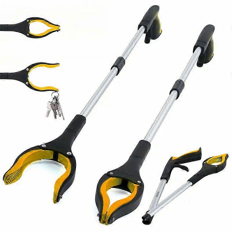 Litter Picker Grabber Stick, KY-Tech 32inch Litter Picker for Adults, Foldable Grabber Reacher Tool with Magnetic, Helping Hand Grabbers for Disabled