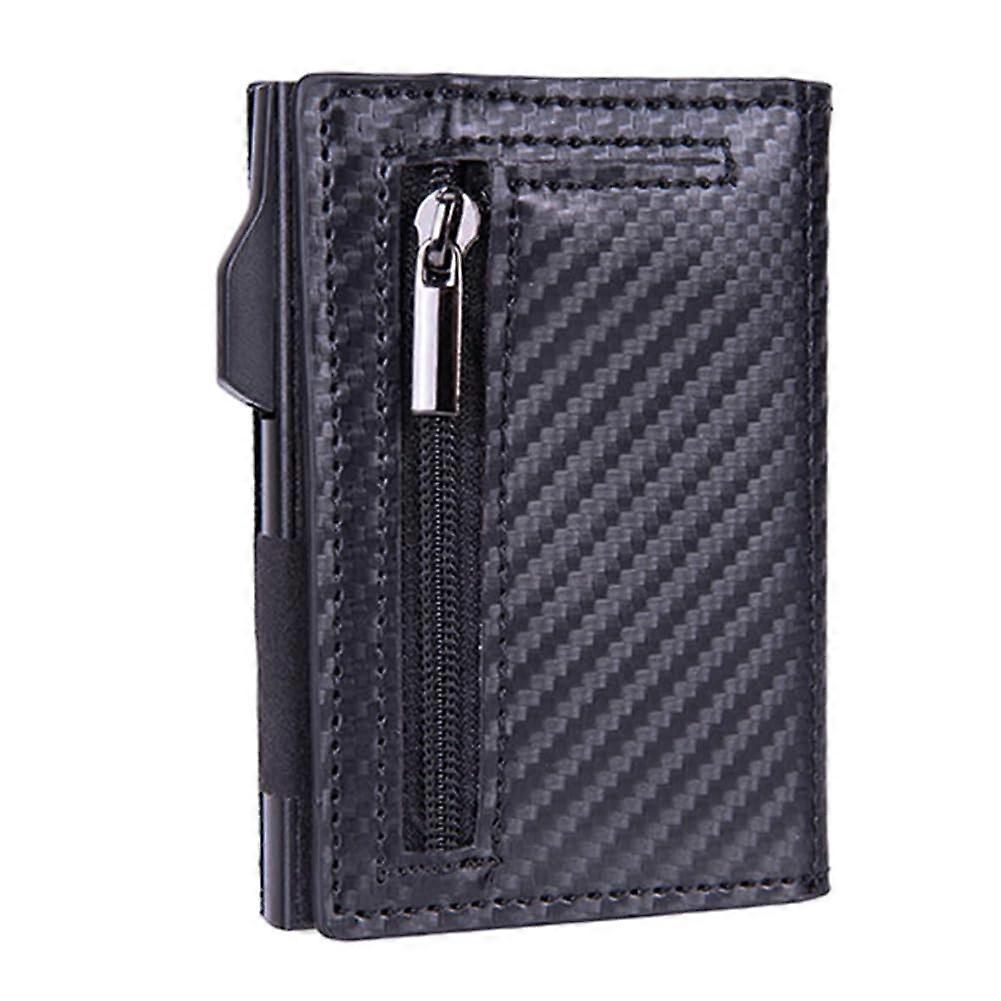 Open a wallet for men, thin wallet for men, leather money pocket wallets and Rfid blocking credit card notes and minimalist cards for money (black)