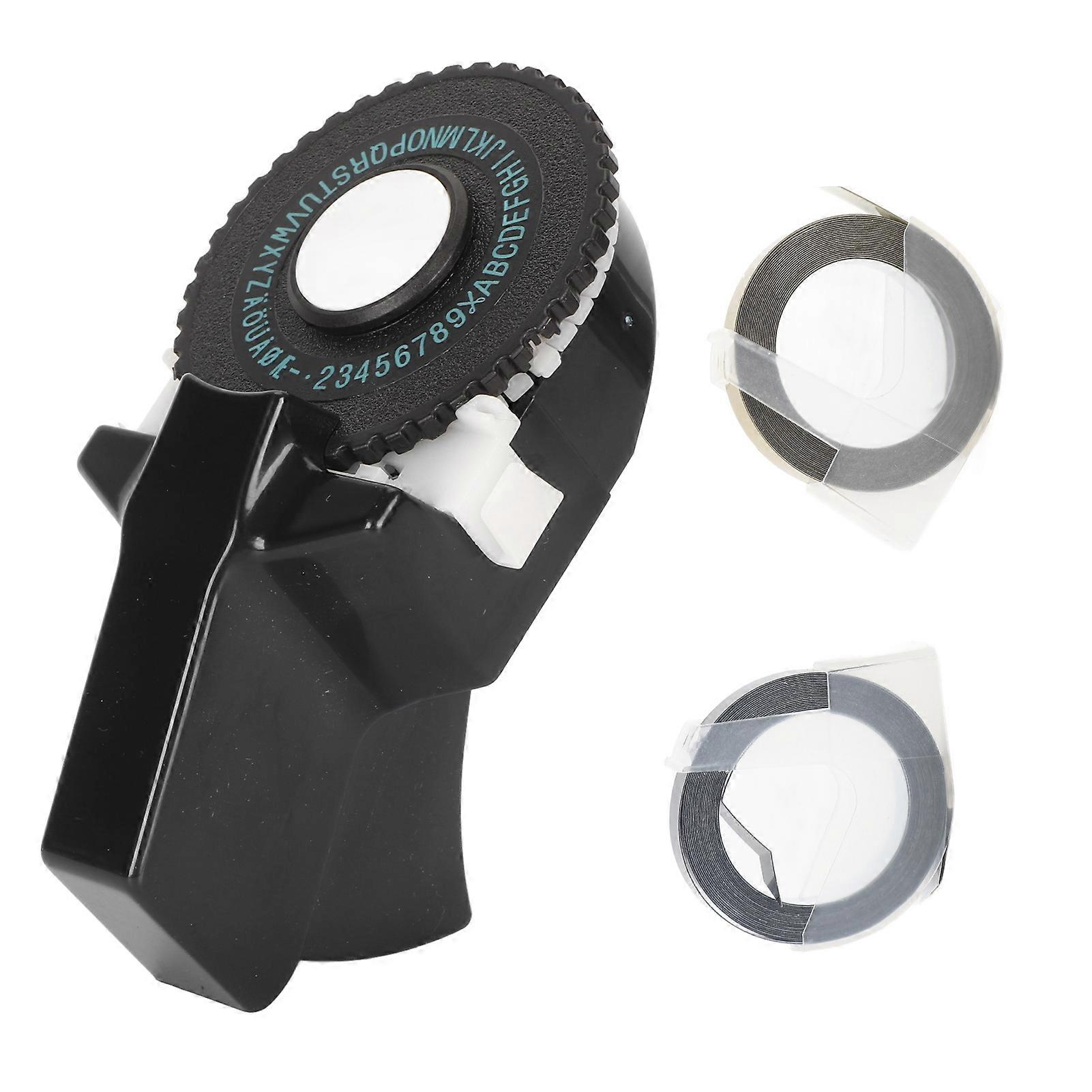 Embossing Maker Inkless Easy to Operate Ergonomic Design Portable Label Making Embosser with Ribbons for Craft DIY