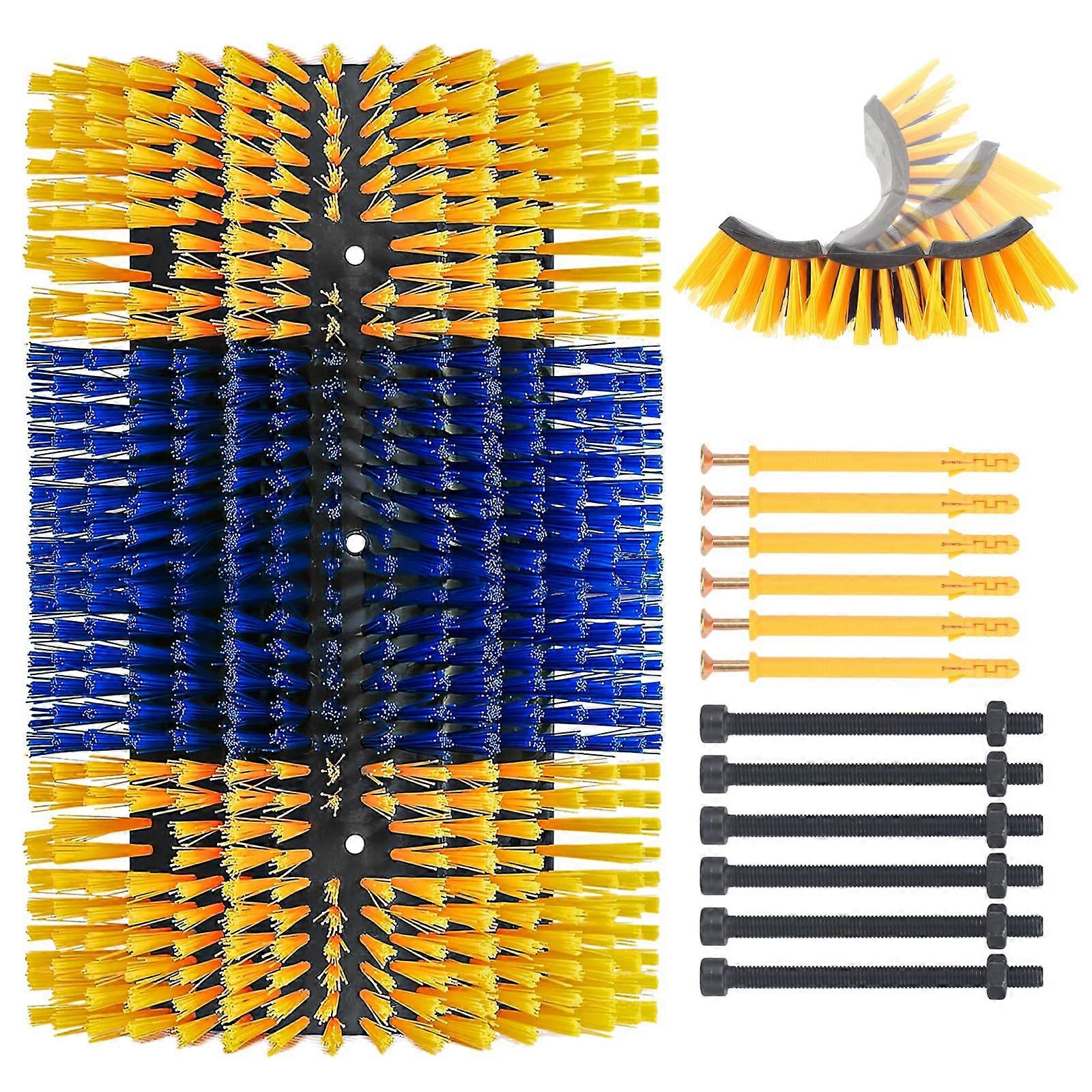 Large Size Livestock Scratching Brush for Horses, Goats, Cattle, and Pigs - Upgraded with 12 Screws for Itch Relief