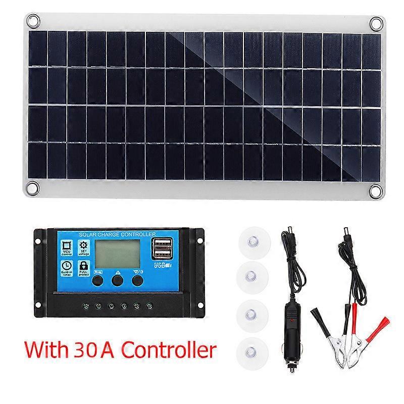 300w 12v Solar Panel, Solar Panel Kit, Battery Charger Kit With 20-100A Solar Charge Controller For Rv Yacht Outdoor Garden