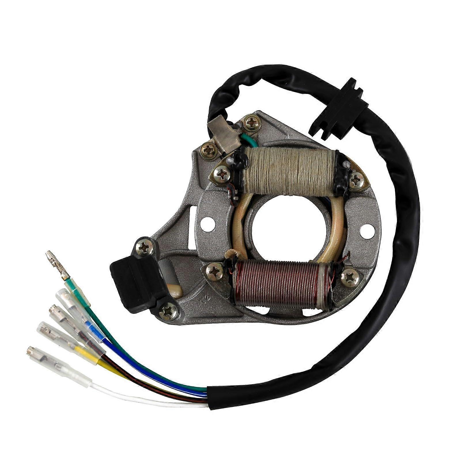 2 Coil Stator Ignition Magneto Plate for Chinese ATV 50cc 70cc 90cc 110cc 125cc Quad Dirt Bike 4 Wheelers Go kart Pit Bike Taotao Sunl SSR Kazuma Baja