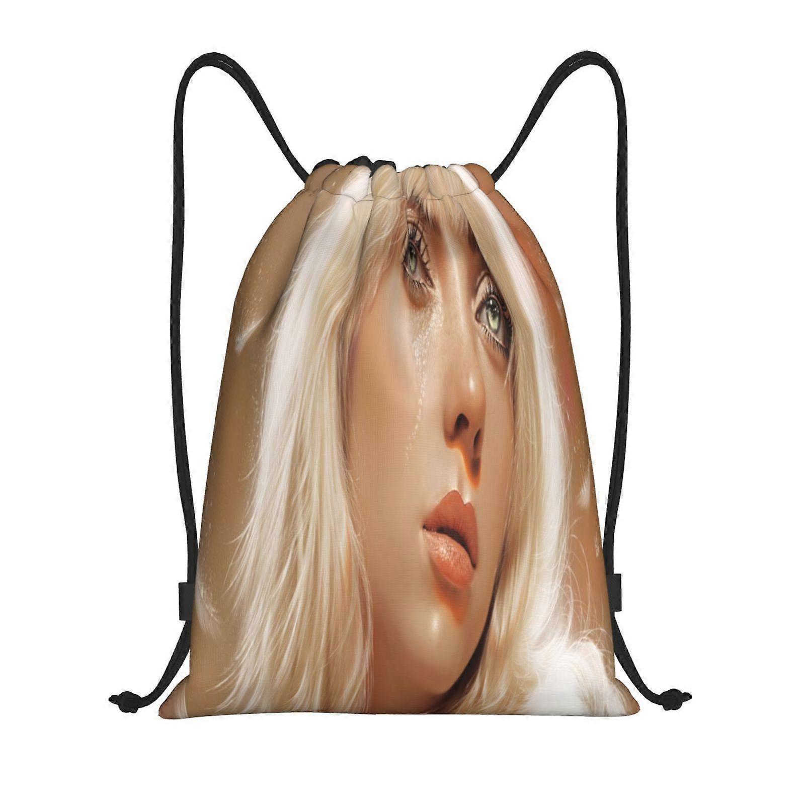 r220 Billie EilishCanvas double shoulder backpack great for commuting, light hiking, or daily errands e220