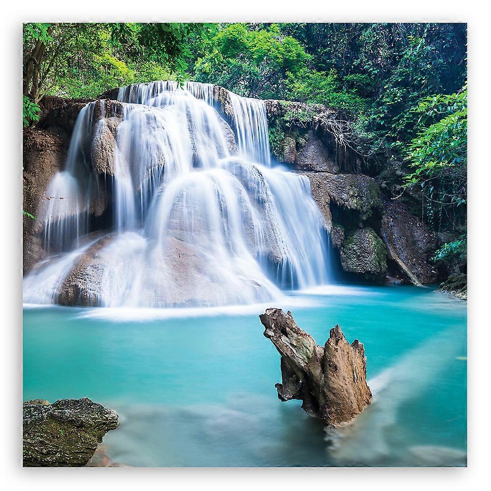 Tisk na plátně, krajiny - modrá - 30x30