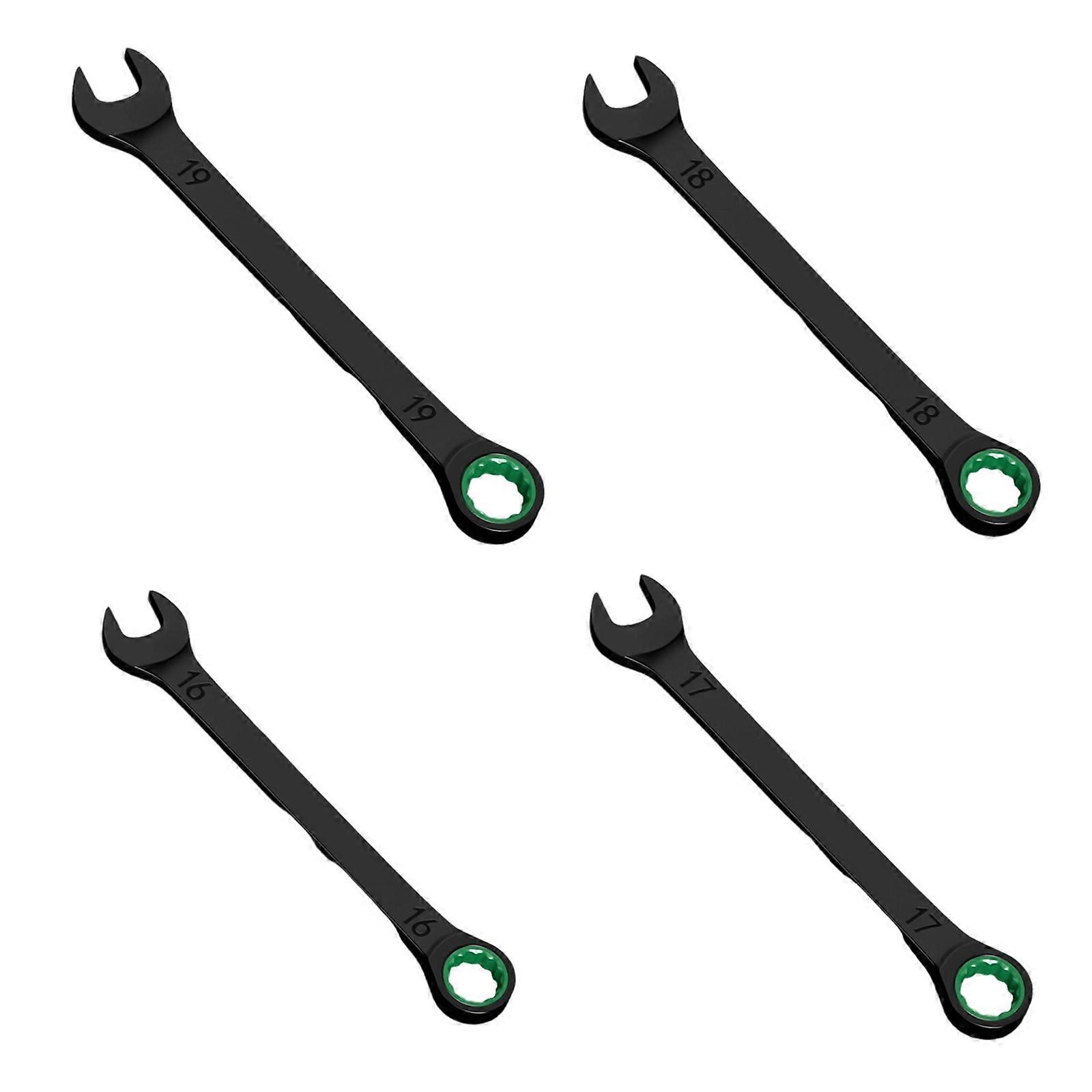 Professional Ratchet Wrench Set With Combination Open End And Reinforced Alloy Steel Construction Double Head Spanner