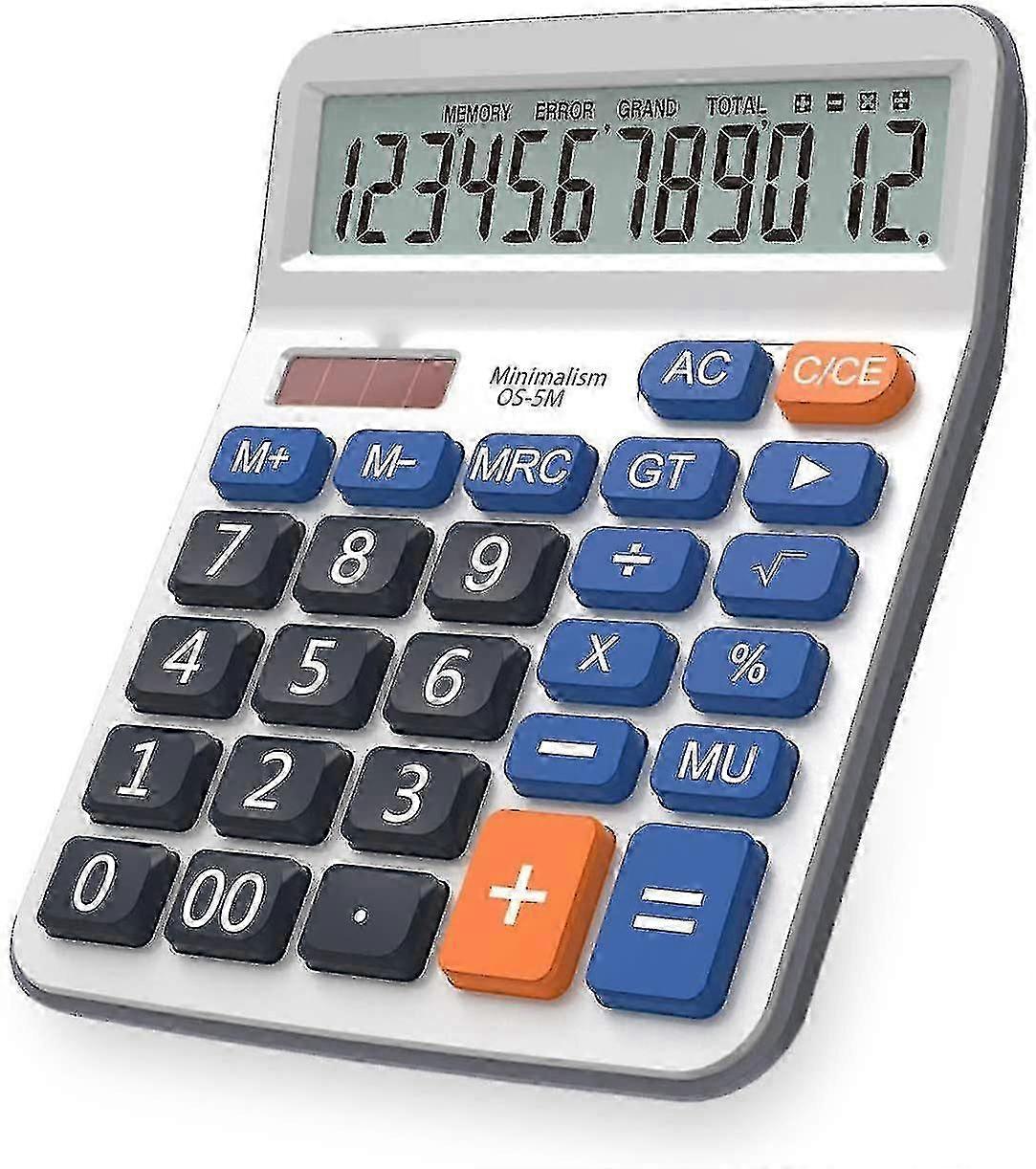 Electronic Button Calculator With Lcd Display