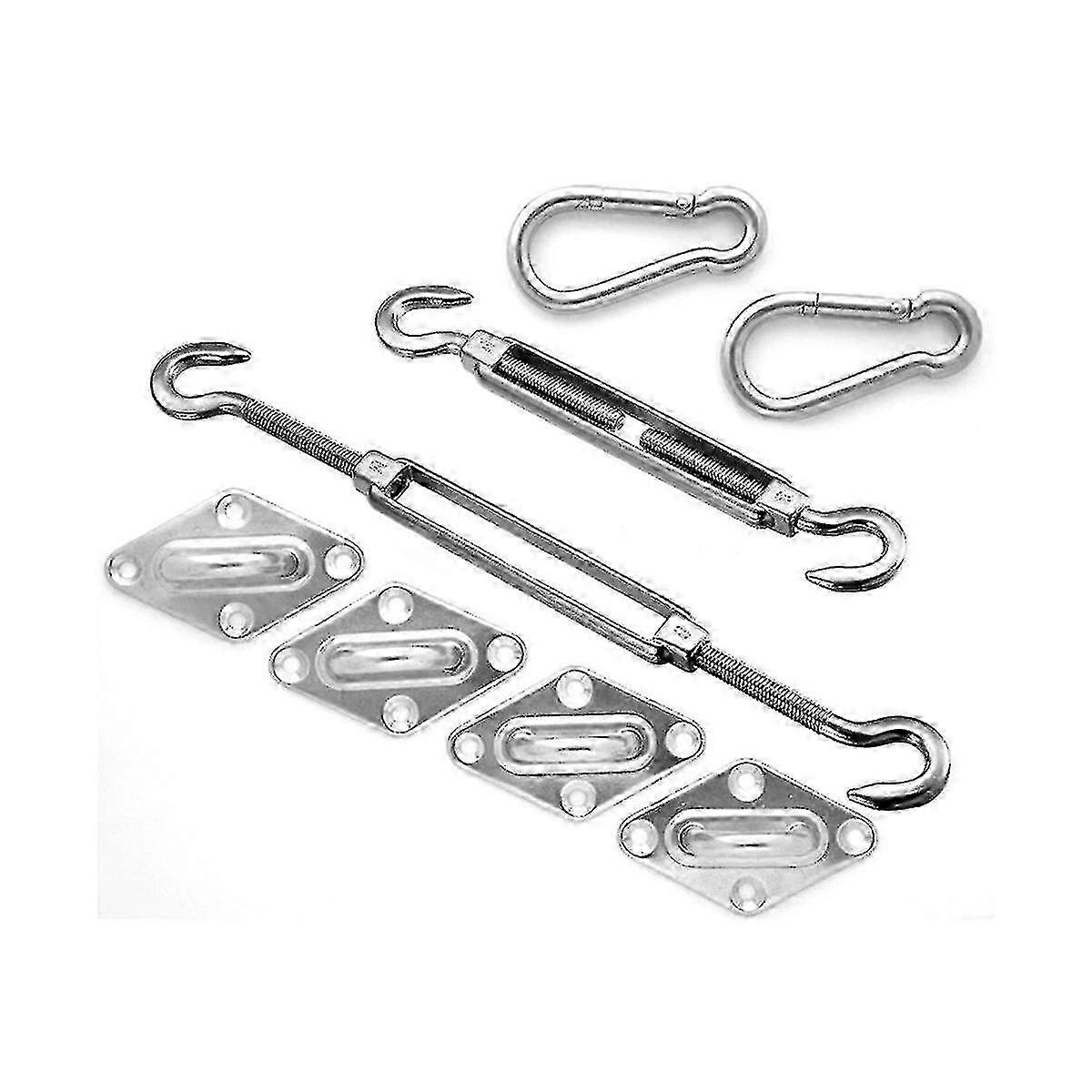 Sunshade Sail Accessories Stainless Steel Spring Hook Shelter Fitting Kit