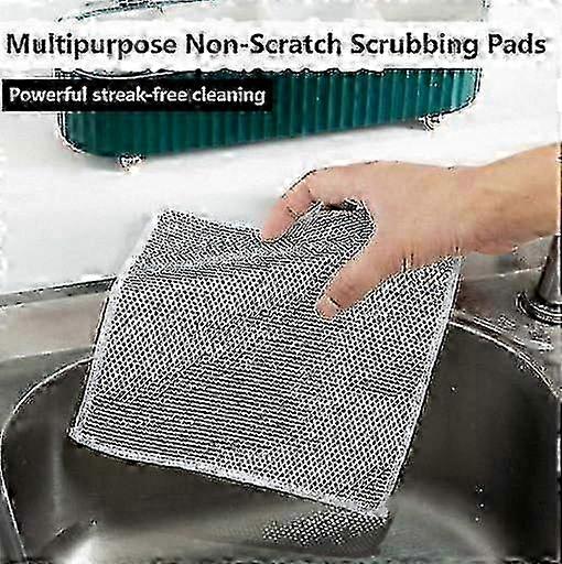 Multifunctional Non-scratch Wire Dishcloth Set - Versatile Dishwashing Rags for Both Wet and Dry Use in the Kitchen