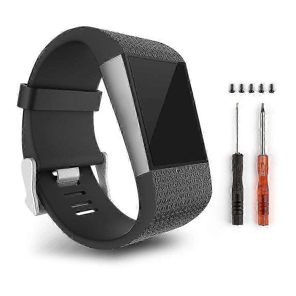 Adjustable Replacement Silicone Smart Watch Band Wrist Strap Compatible Fitbit Surge