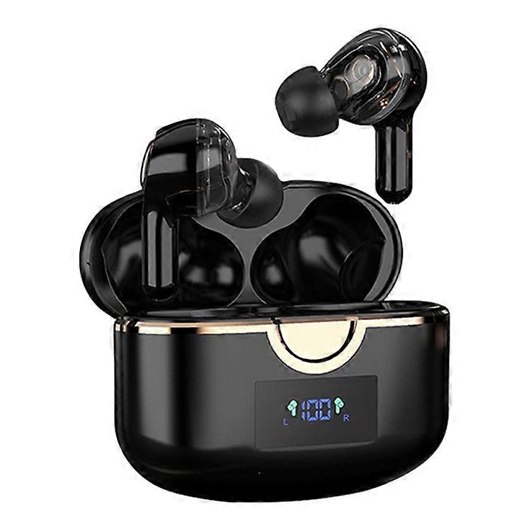 Écouteurs sans fil T22 TWS à double pilote dynamique, réduction du bruit, affichage LED, Bluetooth, Hi-Fi