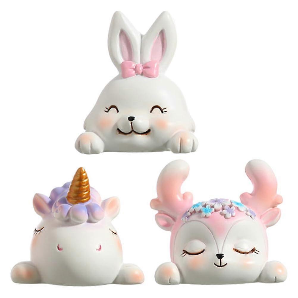 Resin Memo Holder Clips 3-Pack Animal Style Memo Clamps Durable Resin For Office And Home